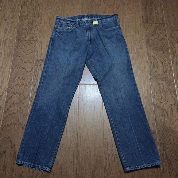 Polo Ralph Lauren Jeans Mens 34x30 Blue 867 Classic Fit Dark Wash Denim - Picture 1 of 10